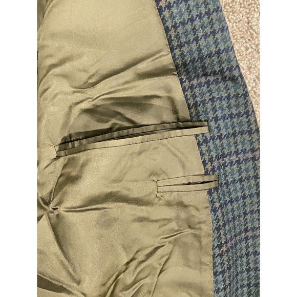 Canali Notched Lapel Sport Coat Mens 44/46L Green 2 Button Blazer 100% Pure Wool - Picture 5 of 16